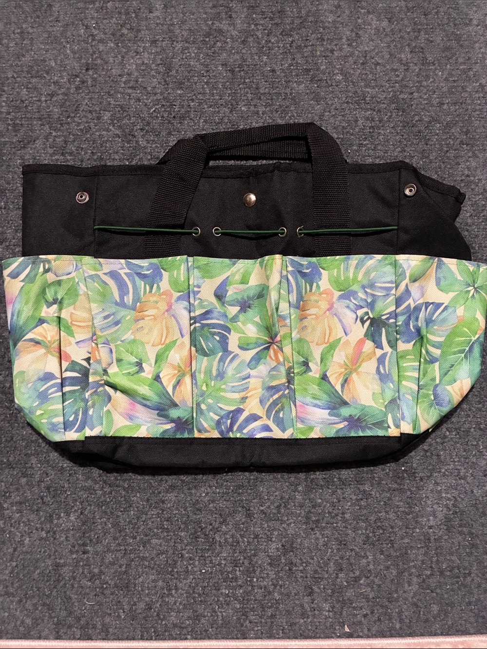 🎈NWOT Tropical Leaf Multi-Function Tote Kids, shower, garden, art bag